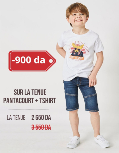 Ensemble Garçon T-Shirt + Pantacourt